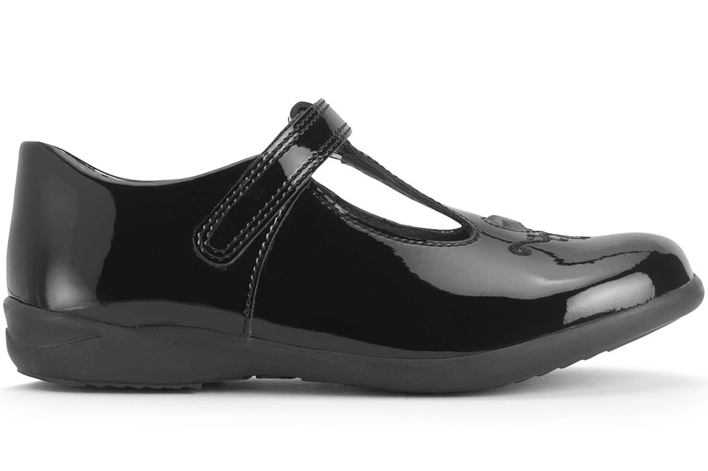 Start-rite Gem BTS 2841-3 Black Patent Girls School Shoes