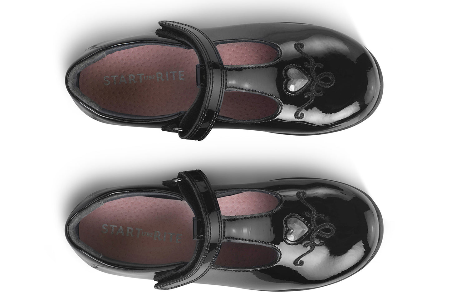 Start-rite Gem BTS 2841-3 Black Patent Girls School Shoes