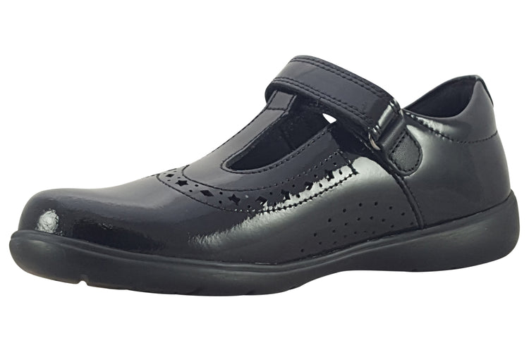 Start-rite Hope 2832-3 Black Patent Girls School Shoes