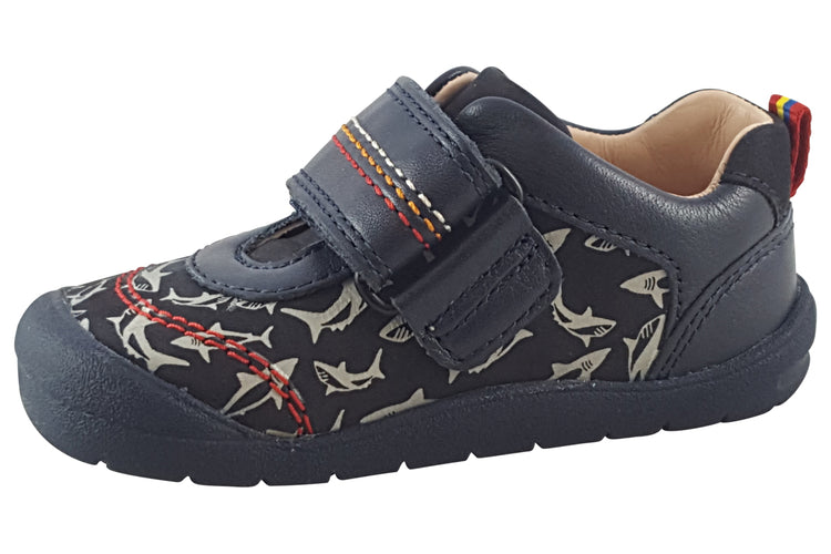 Start-rite Jaws 0782 Navy Shark Boys First Shoes