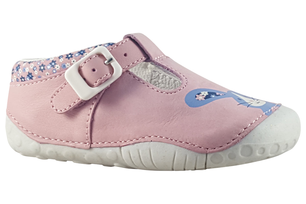 start-rite-little-paws-pink-bunny-girls-first-shoes-right