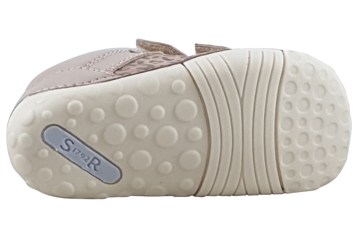 start rite little smile g taupe girls first shoes sole