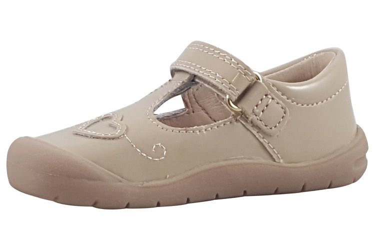 Start-rite Party 0828 Taupe Patent Girls First Shoes