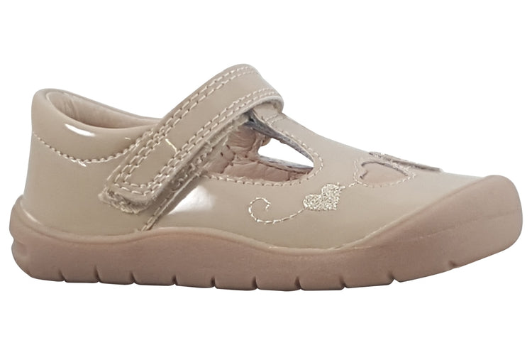 Start-rite Party 0828 Taupe Patent Girls First Shoes