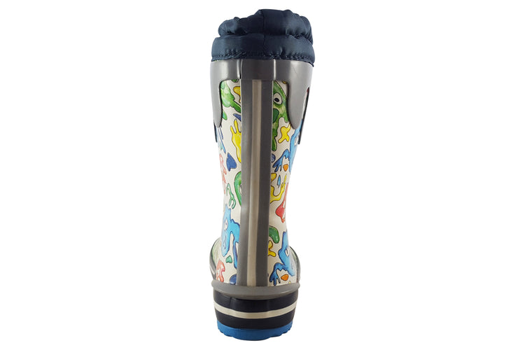 Start-rite Puddle B 9934 Grey Slime Boys Wellingtons