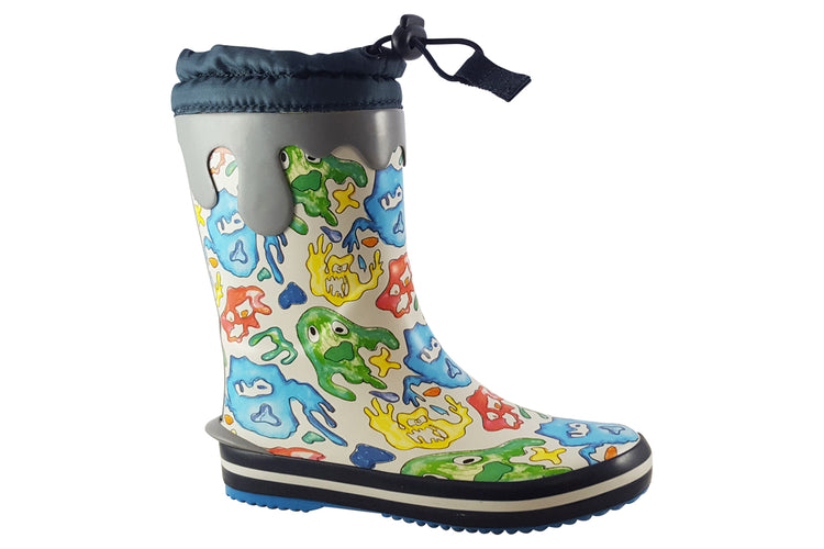 Start-rite Puddle B 9934 Grey Slime Boys Wellingtons