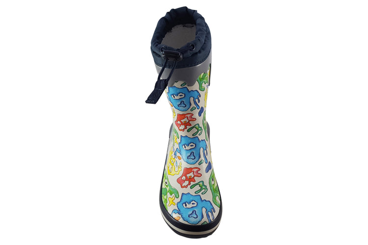 Start-rite Puddle B 9934 Grey Slime Boys Wellingtons