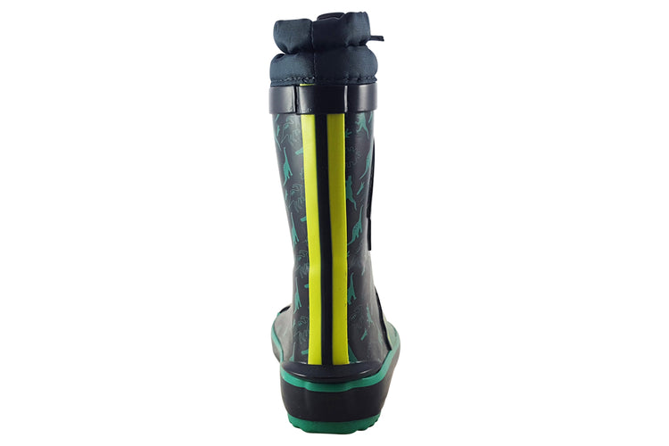 Start-rite Puddle B 9934 Navy Dino Boys Wellingtons