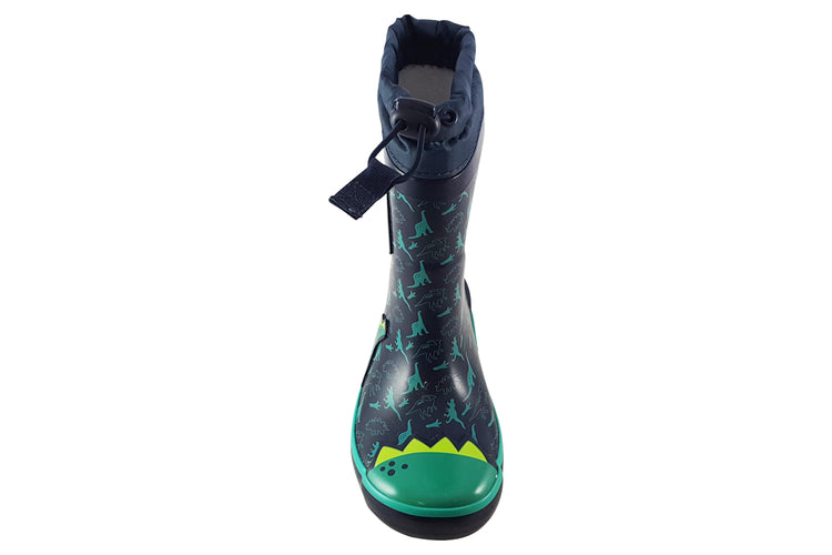 Start-rite Puddle B 9934 Navy Dino Boys Wellingtons