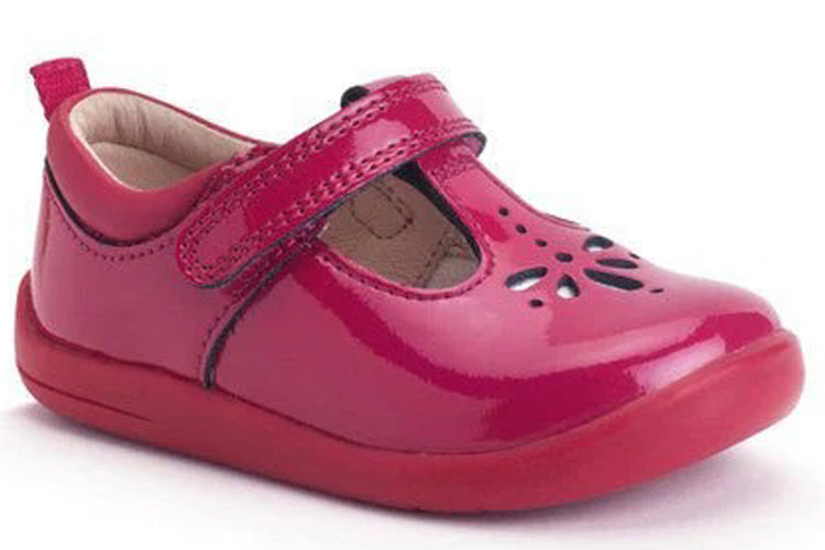 Start-rite Puzzle 0779 Cherry Red Pat Girls First Shoes