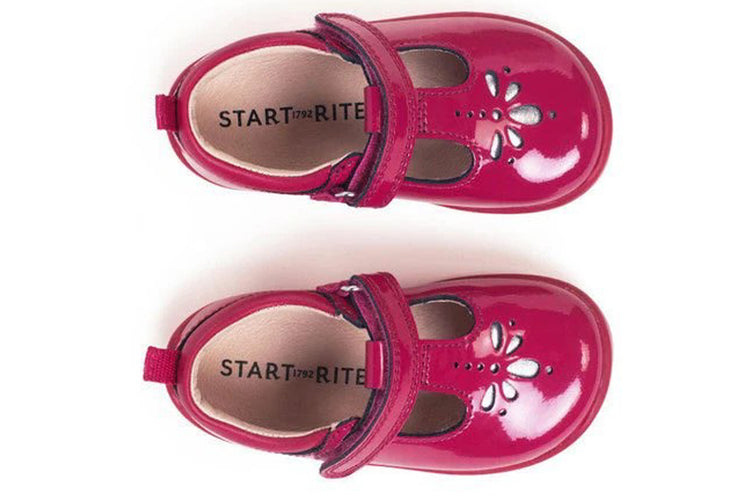 Start-rite Puzzle 0779 Cherry Red Pat Girls First Shoes