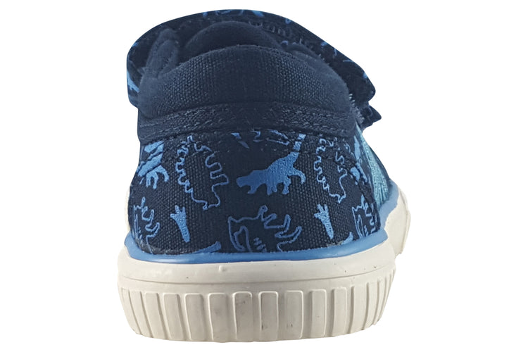 Start-rite Raptor 6208-9 Navy Dino Boys Canvas