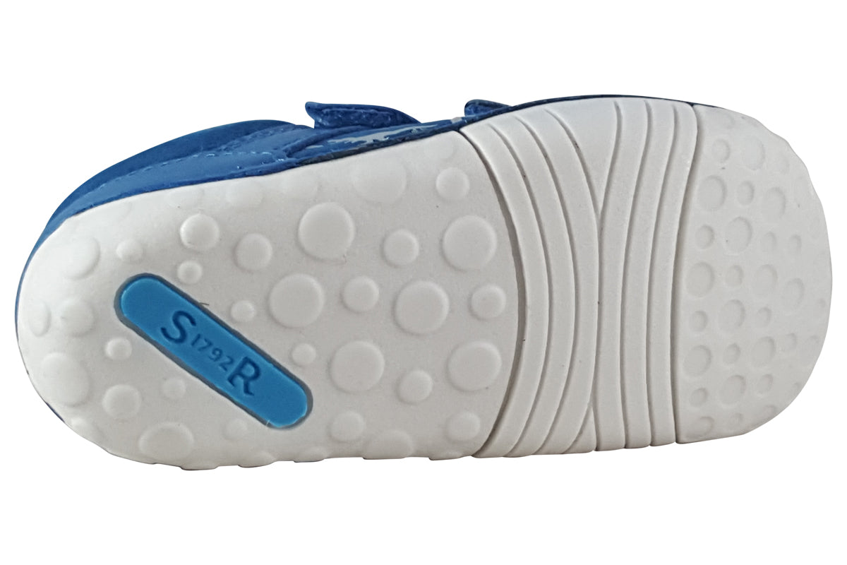 start rite roar bright blue boys first shoes sole