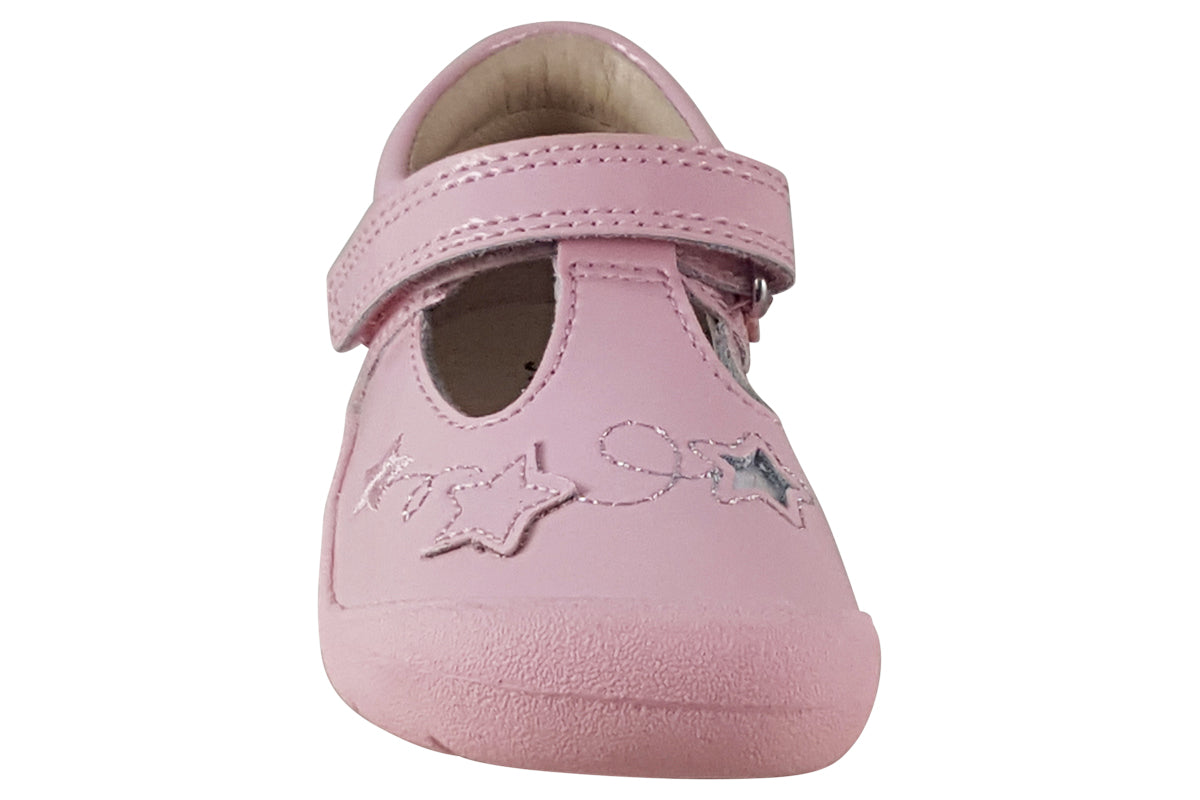 start rite sparkle pale pink girls first shoes top