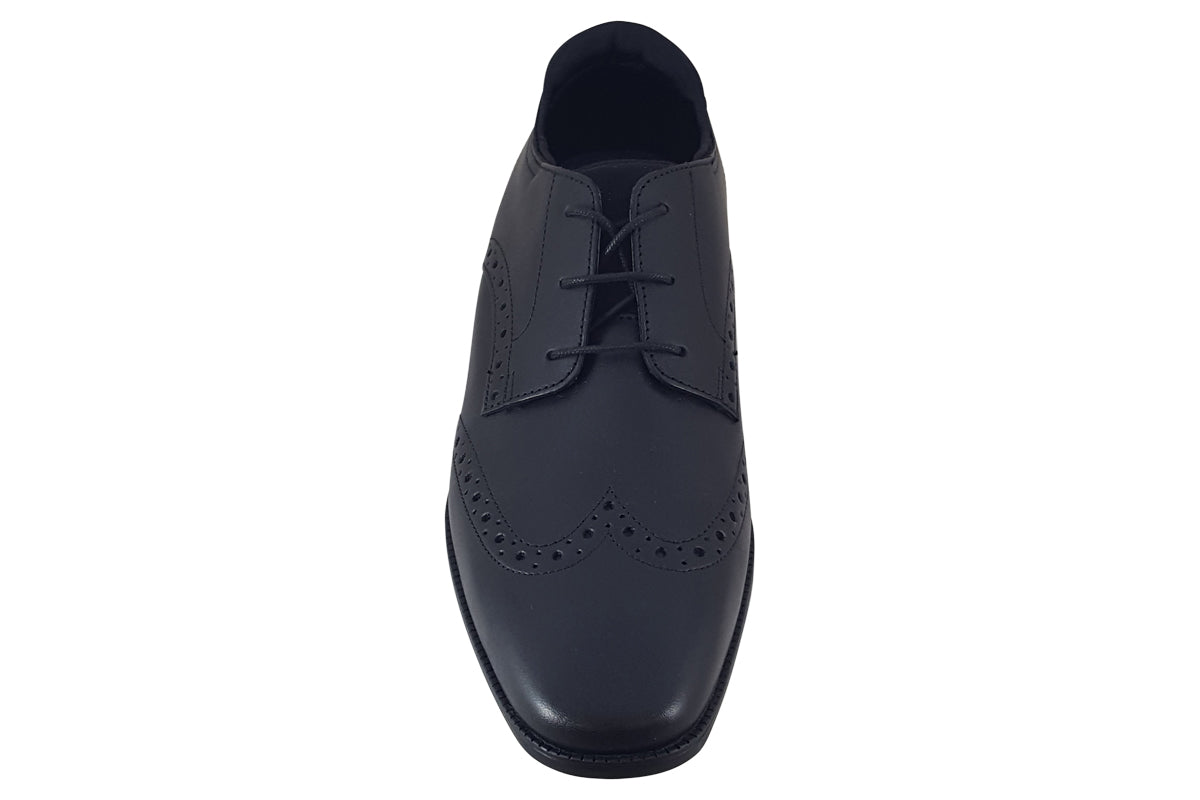start rite tailor snr black boys shoes top