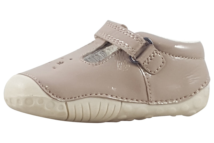 Start-rite Tumble 0761 Taupe Patent F Girls First Shoes