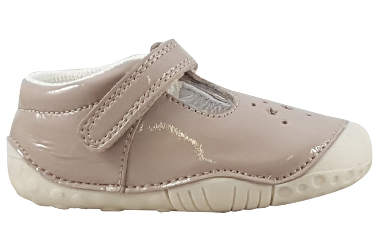 Start-rite Tumble 0761 Taupe Patent F Girls First Shoes