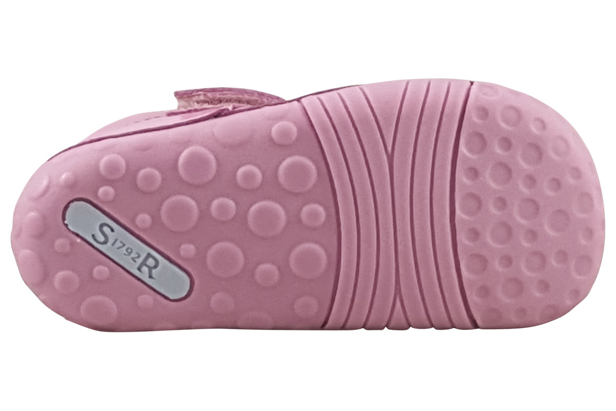 start rite wiggle pink patent girls first shoes sole