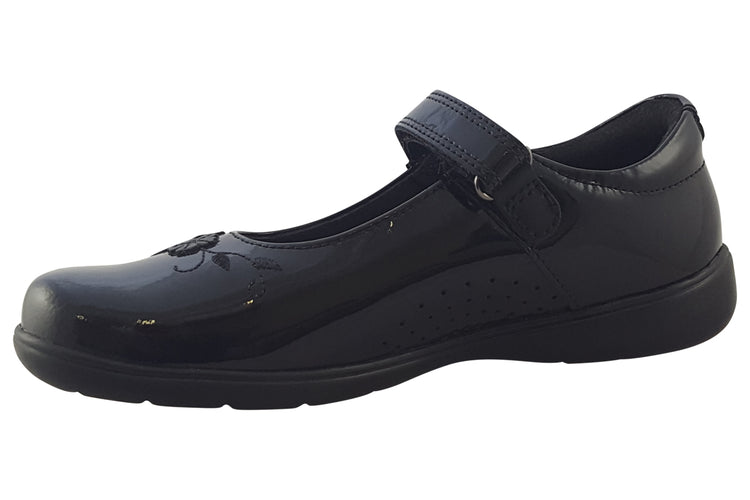 Start-rite Wish BTS 2800-3 Black Patent Girls School Shoes