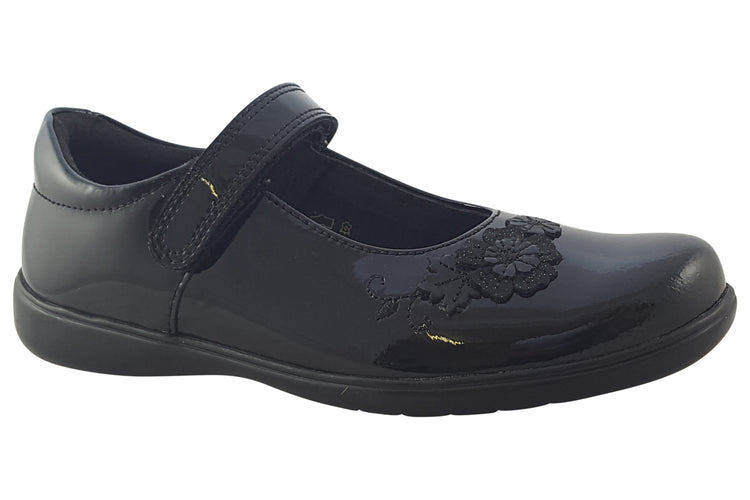 Start-rite Wish BTS 2800-3 Black Patent Girls School Shoes