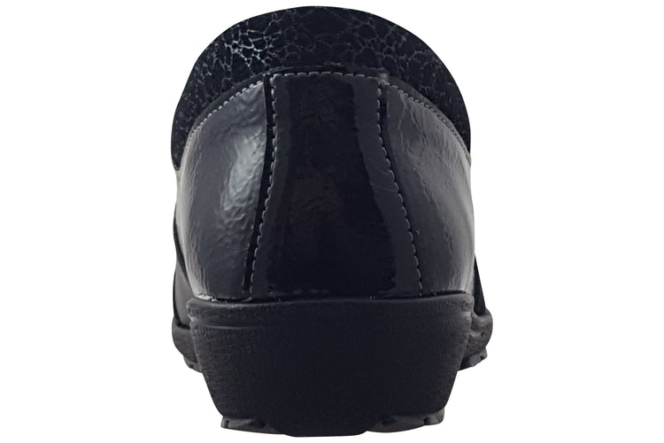Suave Bath 6098-01 Black Womens Shoes