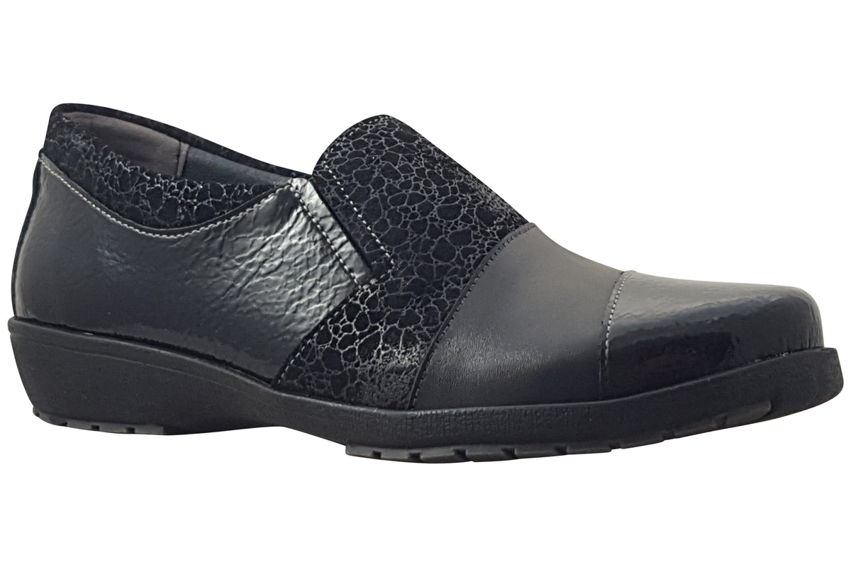 Suave Bath 6098-01 Black Womens Shoes