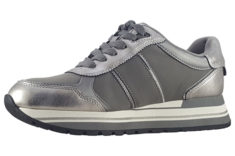 Tamaris Bronagh 23727-42 Grey Comb Womens Fashion Trainers