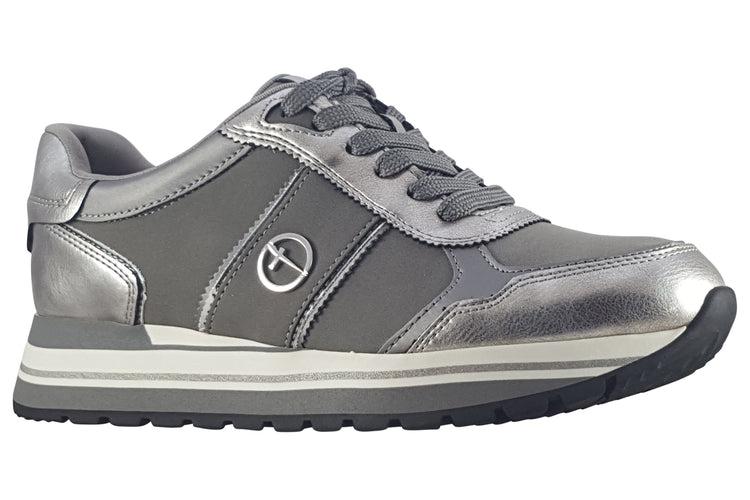 Tamaris Bronagh 23727-42 Grey Comb Womens Fashion Trainers