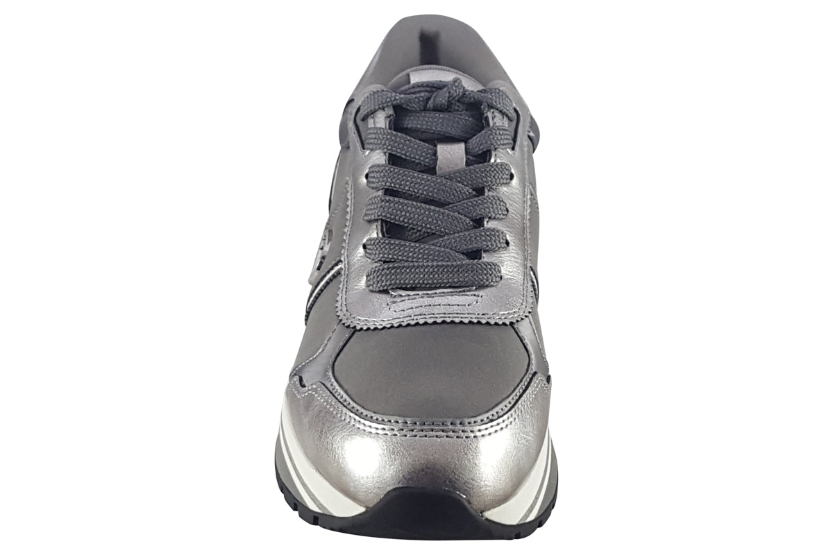 tamaris bronagh grey comb womens fashion trainers top