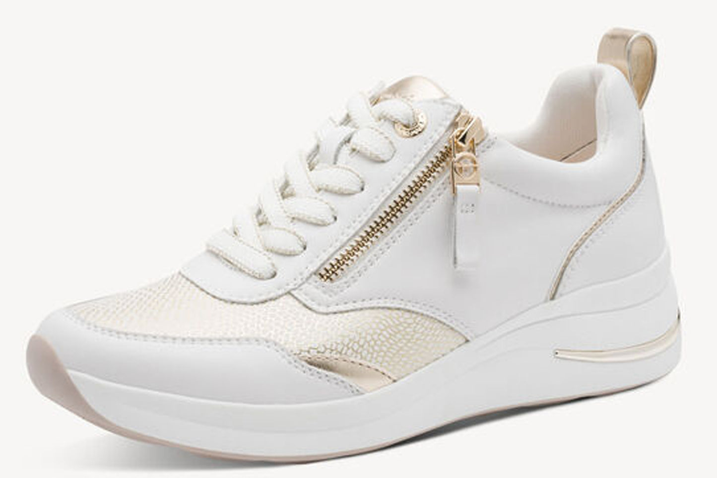 Tamaris Comfort Mary 83714-43 196 White/Gold Womens Fashion Trainers