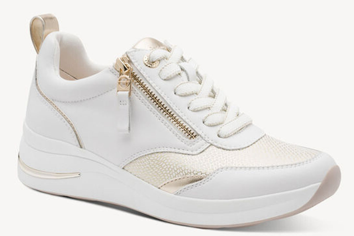 Tamaris Comfort Mary 83714-43 196 White/Gold Womens Fashion Trainers