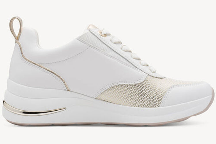 Tamaris Comfort Mary 83714-43 196 White/Gold Womens Fashion Trainers