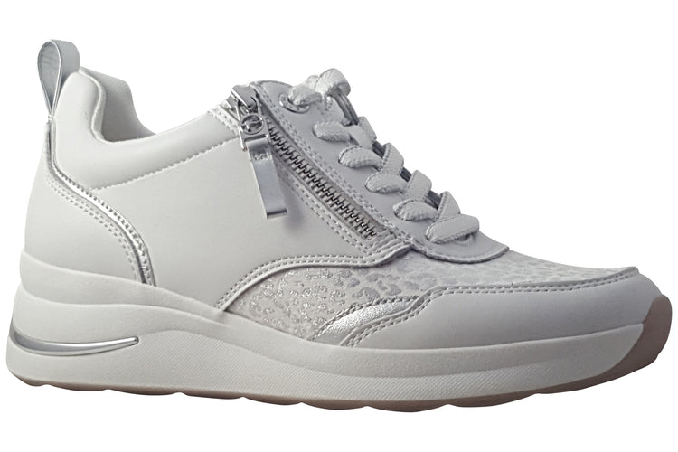 Tamaris Comfort Mary 83714-43 108 White/Nappa Womens Fashion Trainers