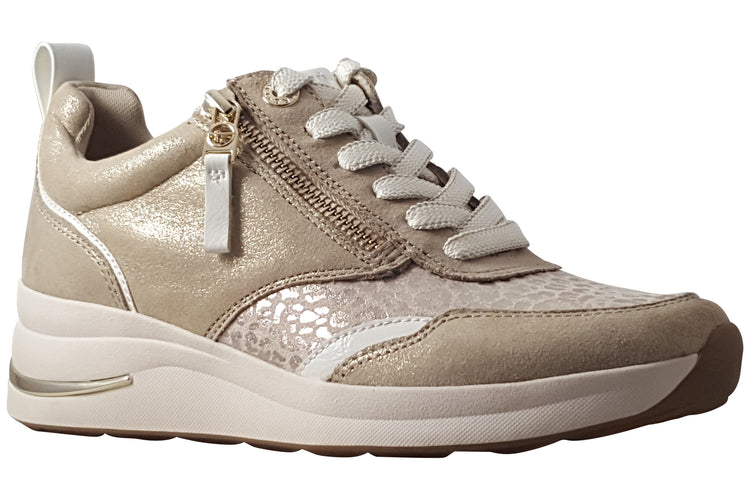 Tamaris Comfort Mary 83714-43 404 Beige Glam Womens Fashion Trainers