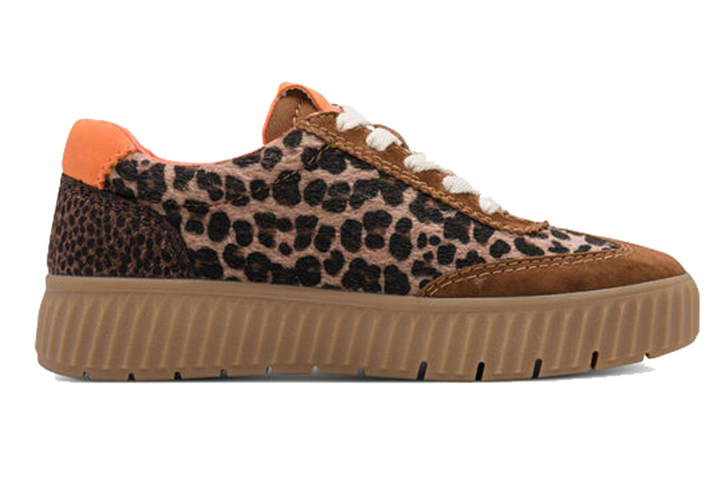 Tamaris Comfort Newbette 83739-47 316 Cognac Leopard Womens Fashion Trainers