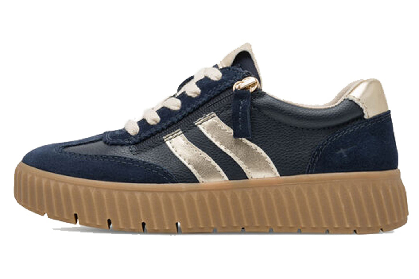 Tamaris Comfort Newbie 83729-45 886 Navy/Gold Womens Fashion Trainers