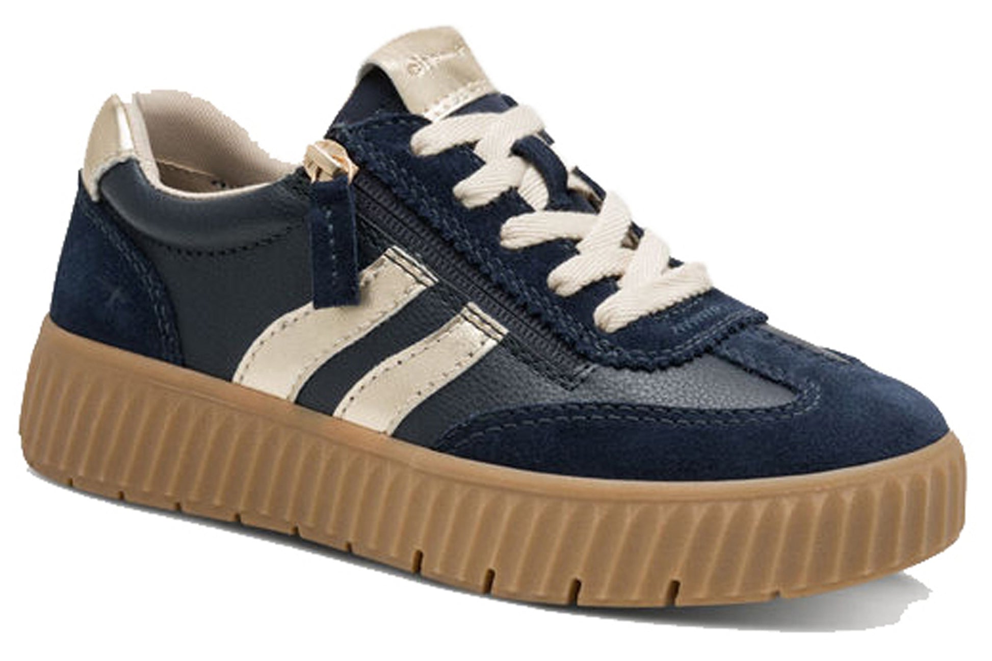 tamaris-comfort-newbie-83729-45-886-womens-trainers-navy-gold-right-angle
