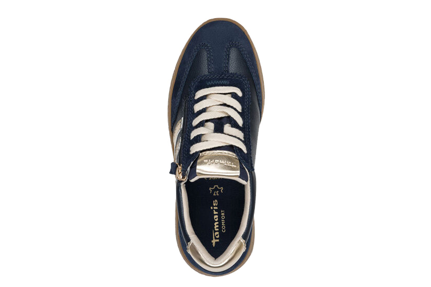 Tamaris Comfort Newbie 83729-45 886 Navy/Gold Womens Fashion Trainers