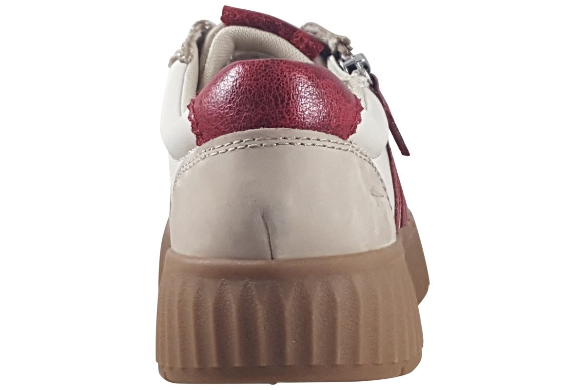 tamaris comfort newbie beige red womens back