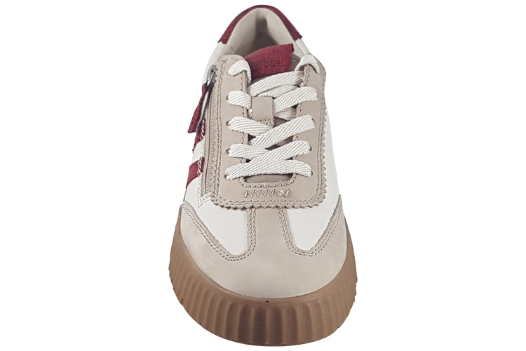 Tamaris Comfort Newbie 83729-45 Beige/Red Womens Fashion Trainers