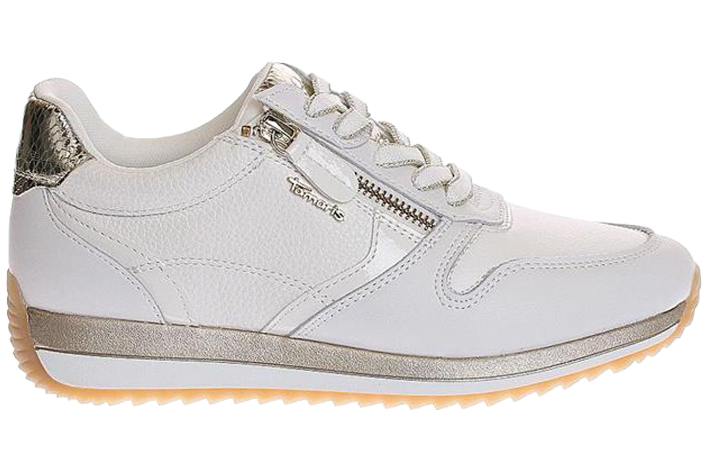 Tamaris Comfort Noreen 83734-46 196 White/Gold Womens Fashion Trainers