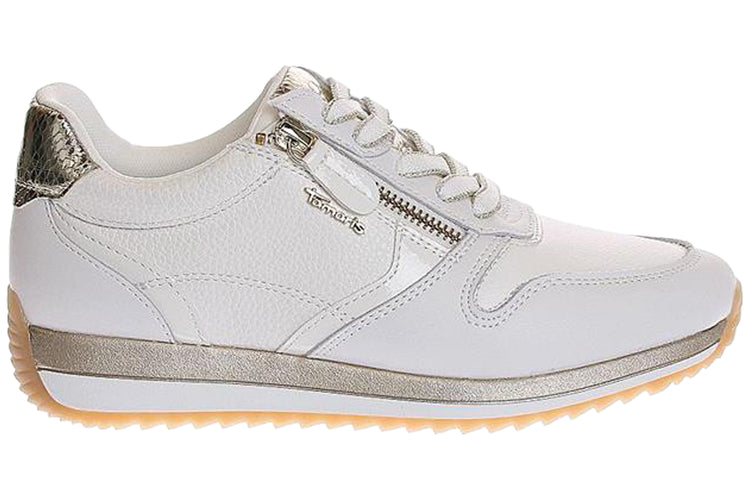 Tamaris Comfort Noreen 83734-46 196 White/Gold Womens Fashion Trainers