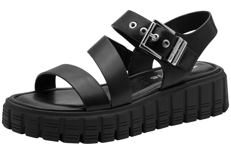Tamaris Danny 28233-46 001 Black Womens Sandals