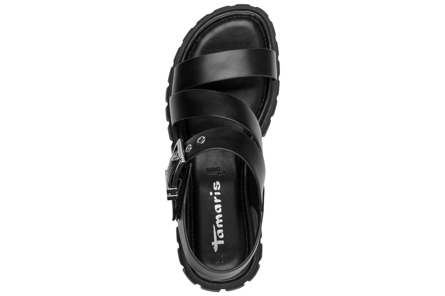 Tamaris Danny 28233-46 001 Black Womens Sandals