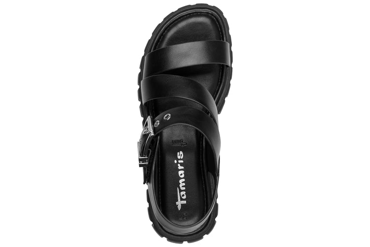 Tamaris Danny 28233-46 001 Black Womens Sandals