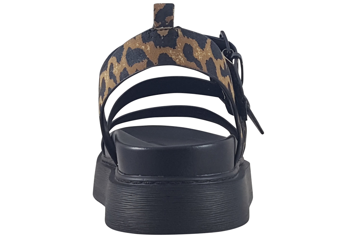 tamaris downy leopard womens sandals back