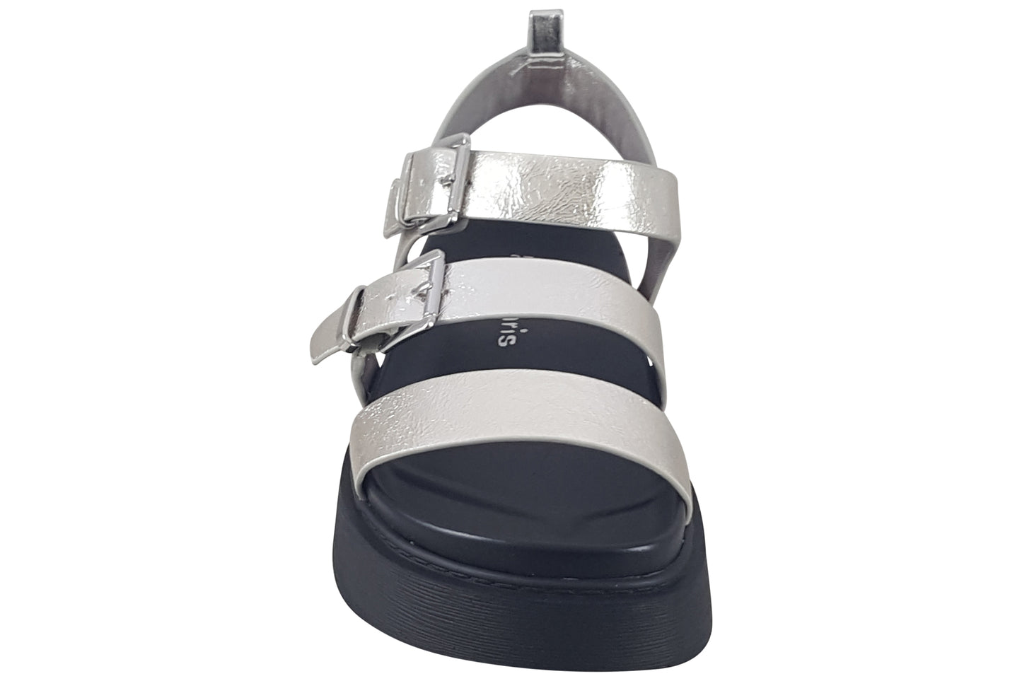 tamaris downy platinum womens sandals top