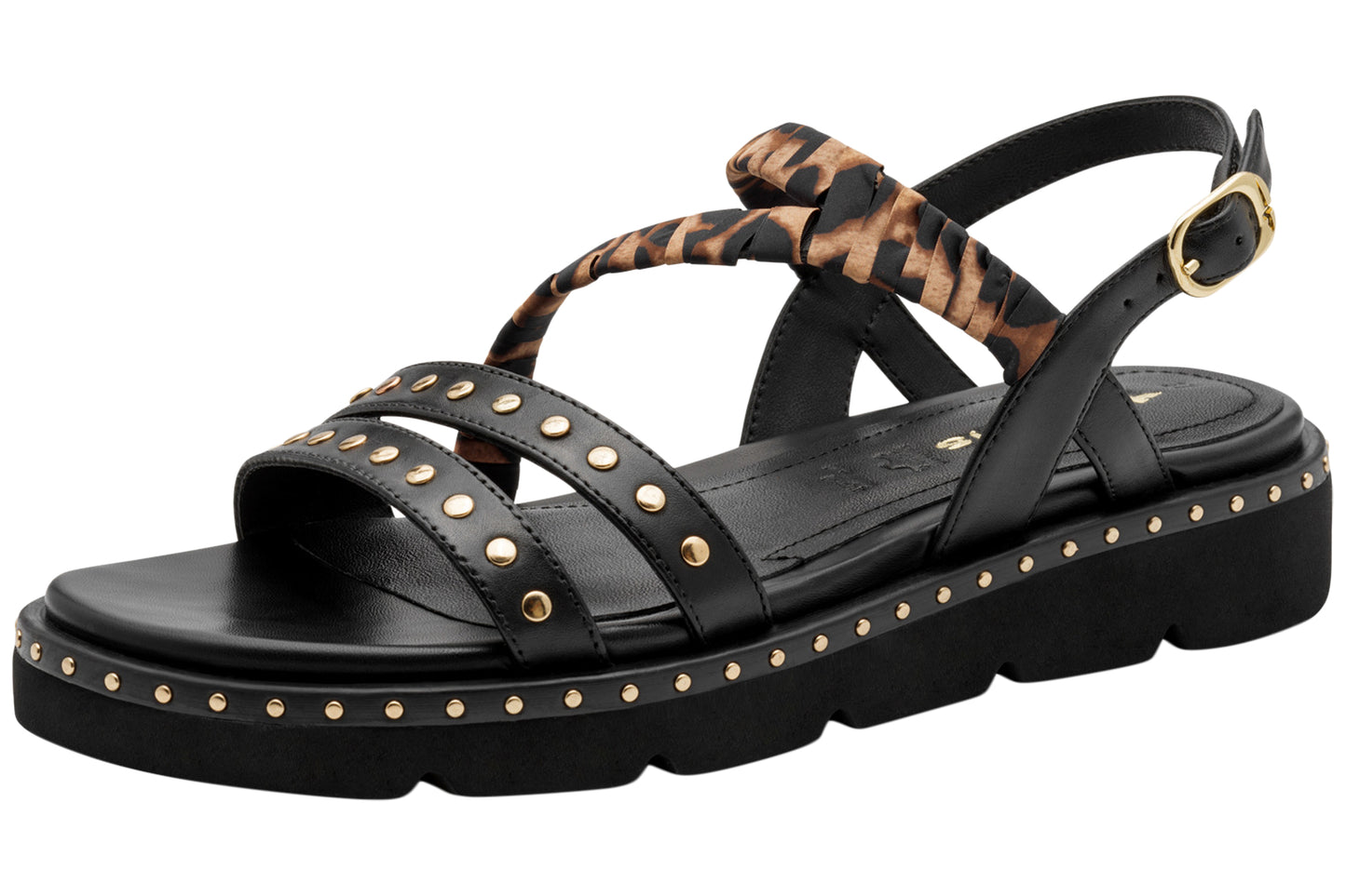 Tamaris Jungle 28227-46 098 Black Comb Womens Sandals