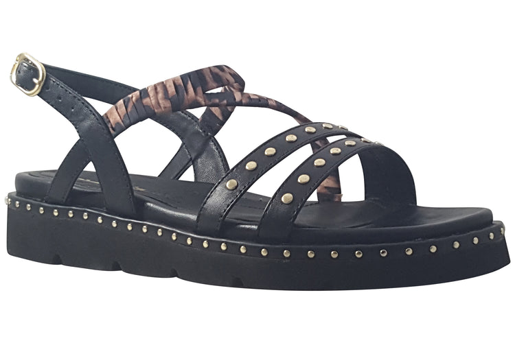 Tamaris Jungle 28227-46 098 Black Comb Womens Sandals