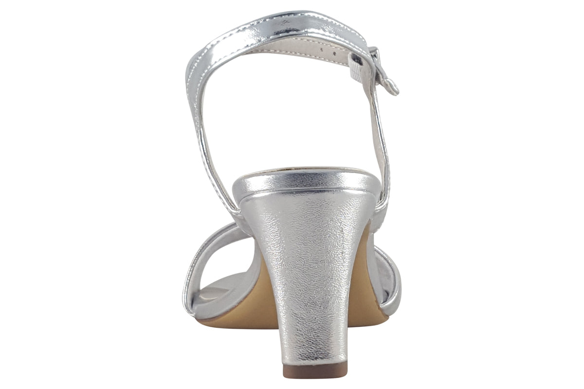 tamaris katie 2 silver womens sandals back